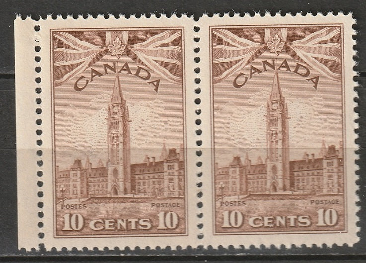 Canada 1942 Sc 257 pair MNH**