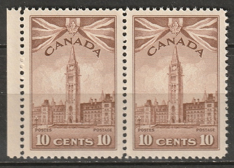 Canada 1942 Sc 257 pair MNH**