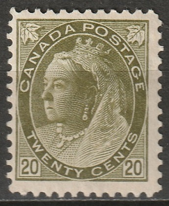 Canada 1900 Sc 84 MH* large thin/some disturbed gum