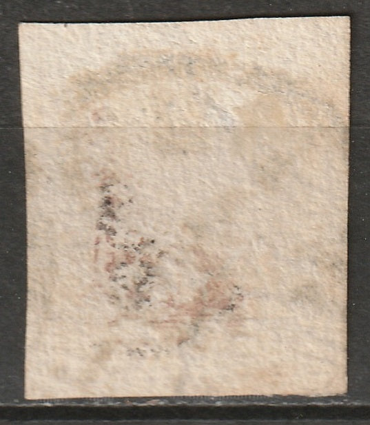Austria 1850 Sc 4a used ribbed paper (geripptes) with watermark Wien cancel
