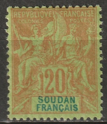 French Sudan 1892 Sc 11 MH*