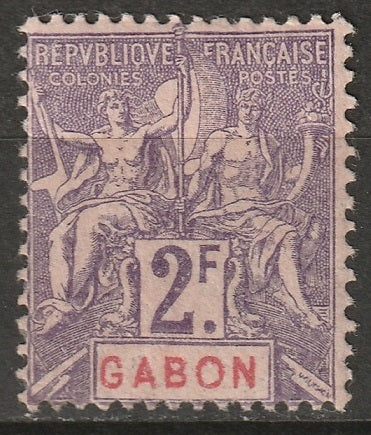 Gabon 1904 Sc 31 MH*