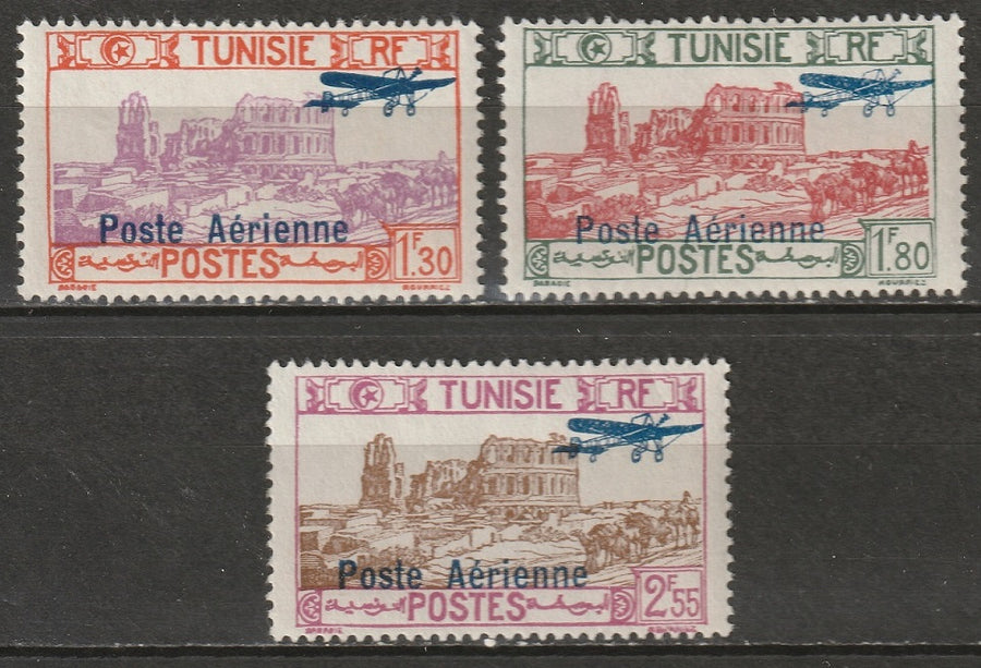 Tunisia 1928 Sc C7-9 air post set MLH*