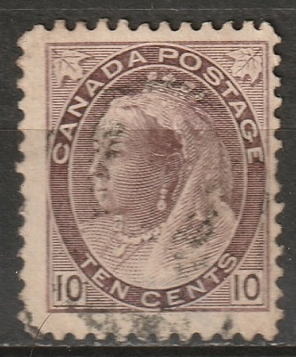 Canada 1898 Sc 83 used large thin at bottom