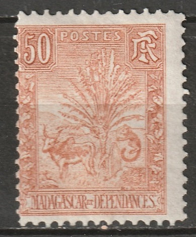 Madagascar 1903 Sc 73 MH* some disturbed gum