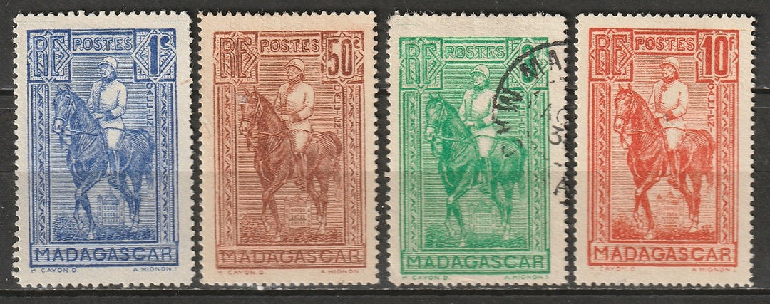 Madagascar 1931 Sc 173/177 partial set MH*/used