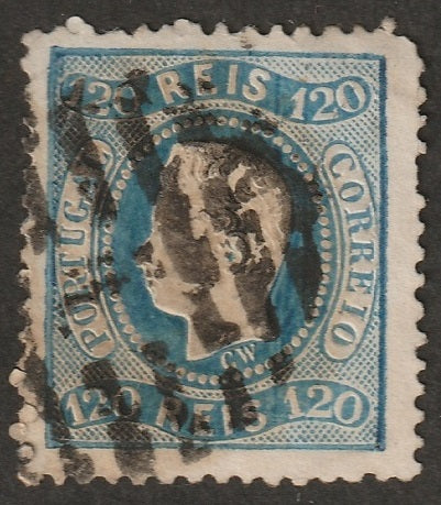 Portugal 1867 Sc 32 used