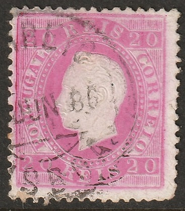 Portugal 1884 Sc 40 used Lisboa cancel