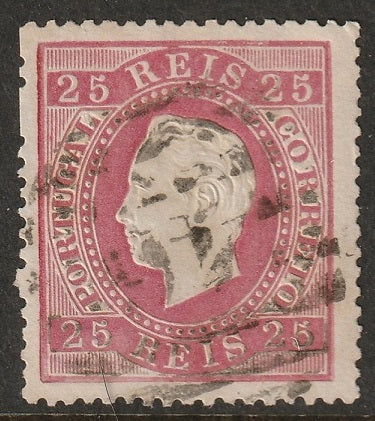 Portugal 1870 Sc 41c used "46" (Porto) cancel