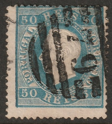 Portugal 1879 Sc 43a used "79" (Agueda) cancel