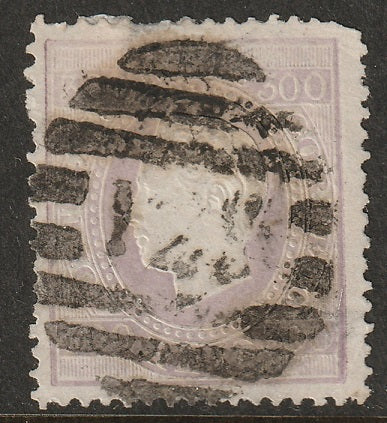 Portugal 1876 Sc 50a used tiny thin at top