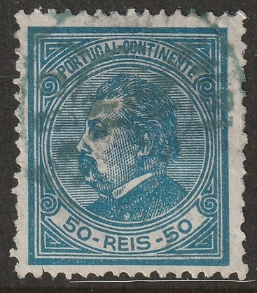 Portugal 1881 Sc 56 used blue cancel