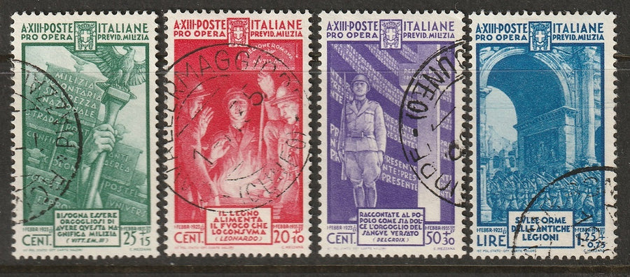 Italy 1935 Sc B39-42 set used