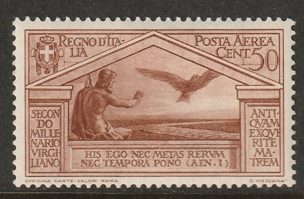 Italy 1930 Sc C23 air post MLH* toned gum