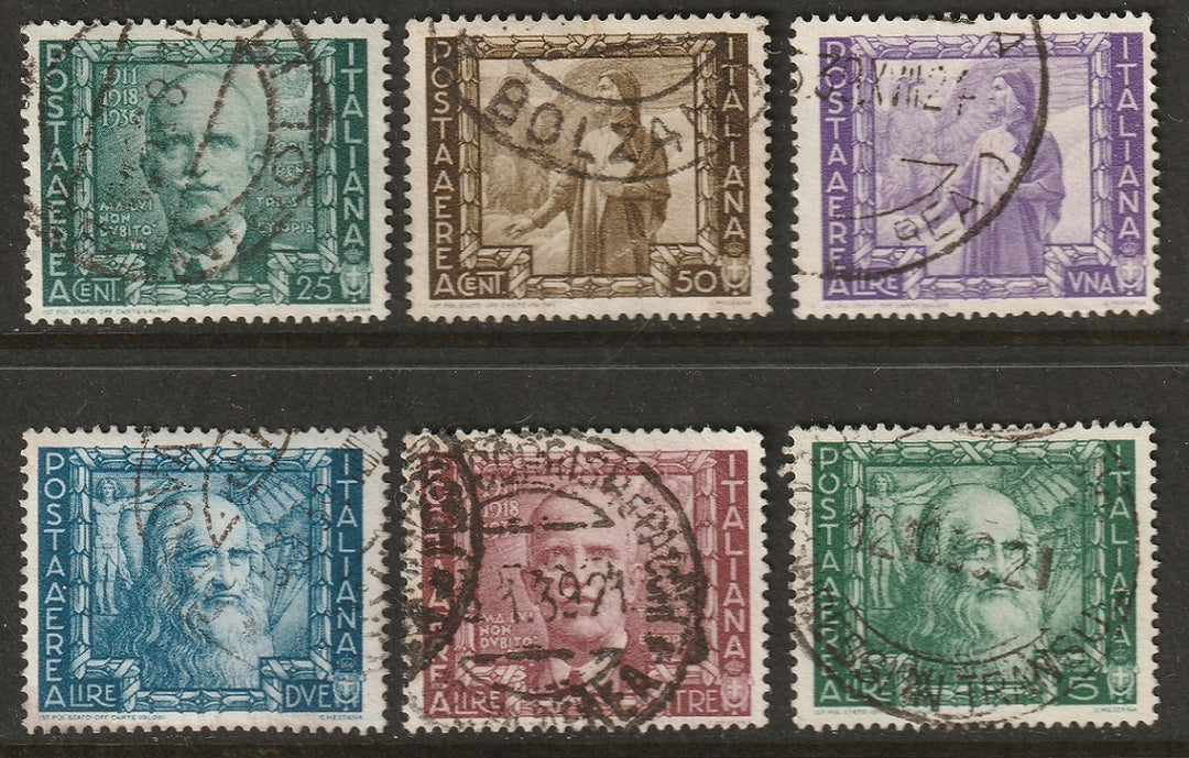 Italy 1938 Sc C100-5 air post set used