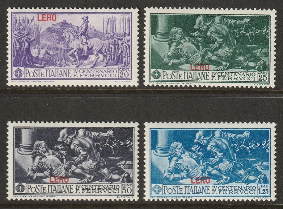 Italy Aegean Lero 1930 Sc 12-5 partial set MNH**