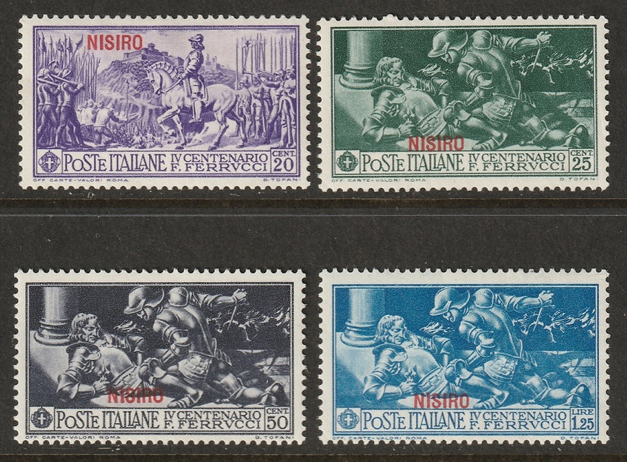 Italy Aegean Nisiro 1930 Sc 12-5 partial set MH*