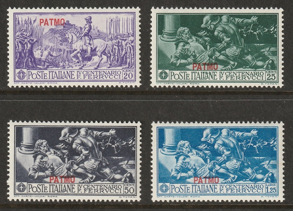 Italy Aegean Patmo 1930 Sc 12-5 partial set MNH**