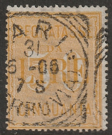 Italy 1903 Sc J22 postage due used Bari cancel