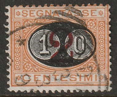 Italy 1890 Sc J25 postage due used