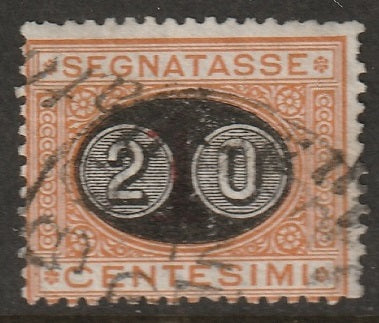 Italy 1890 Sc J26 postage due used