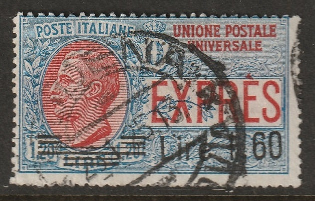 Italy 1924 Sc E12 express used Modena cancel