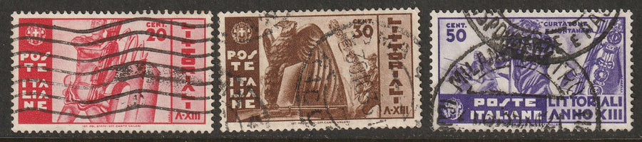 Italy 1935 Sc 342-4 set used