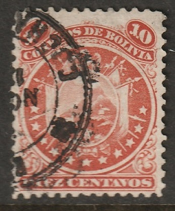 Bolivia 1871 Sc 16 used