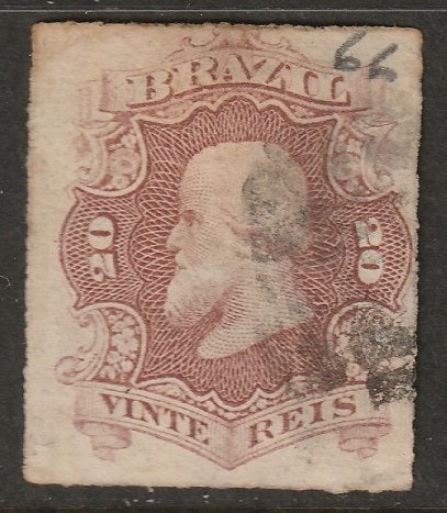 Brazil 1877 Sc 62 used toned