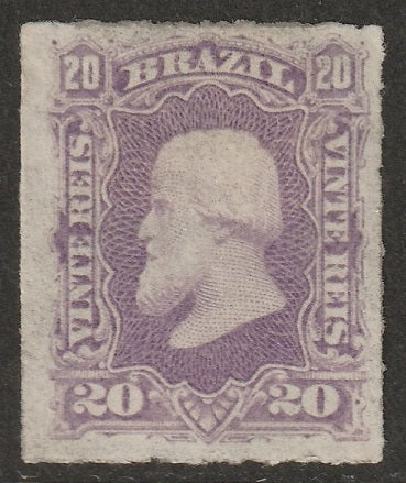 Brazil 1878 Sc 69 MH* partial gum