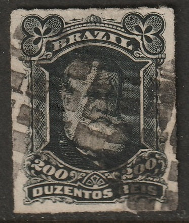 Brazil 1878 Sc 73 used small thin