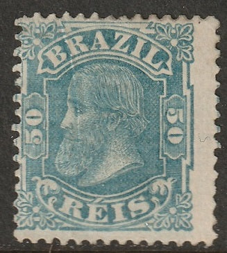 Brazil 1885 Sc 88 MNG(*) small thin/crease