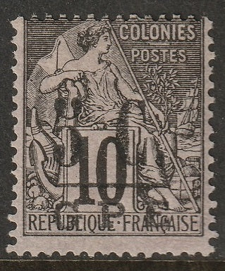 Guadeloupe 1891 Sc 10 MLH*