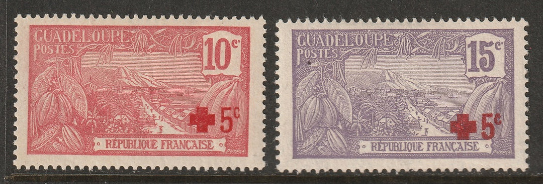 Guadeloupe 1915-17 Sc B1-2 set MH*