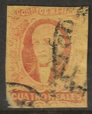 Mexico 1861 Sc 10 used unknown district