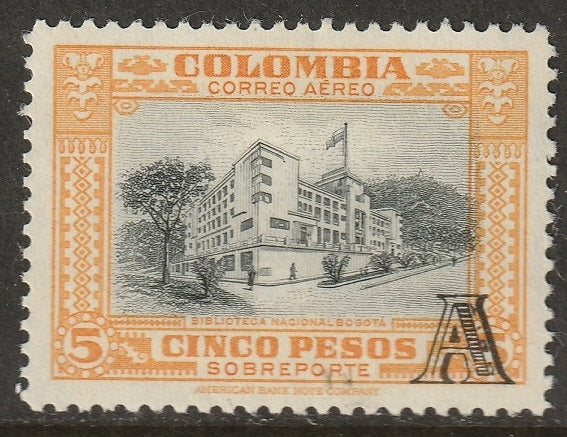 Colombia 1951 Sc C216 air post MH*