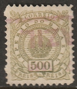 Brazil 1887 Sc 95 used red cancel