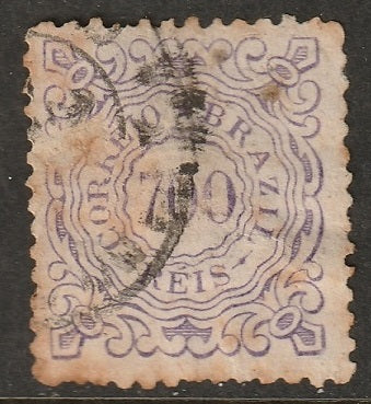 Brazil 1888 Sc 97 used faulty