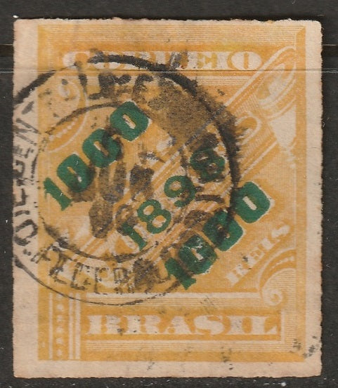 Brazil 1898 Sc 126 used Distrito Federal cancel