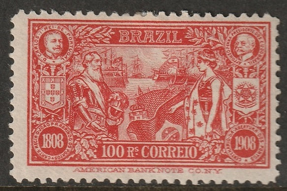 Brazil 1908 Sc 190 MH* some disturbed gum