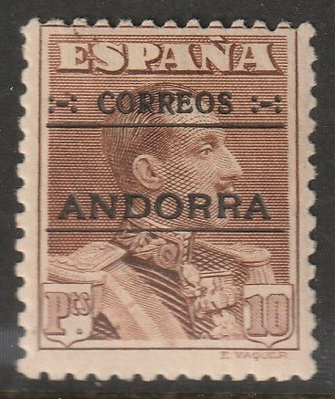 Andorra Spanish 1928 Sc 12 MLH*