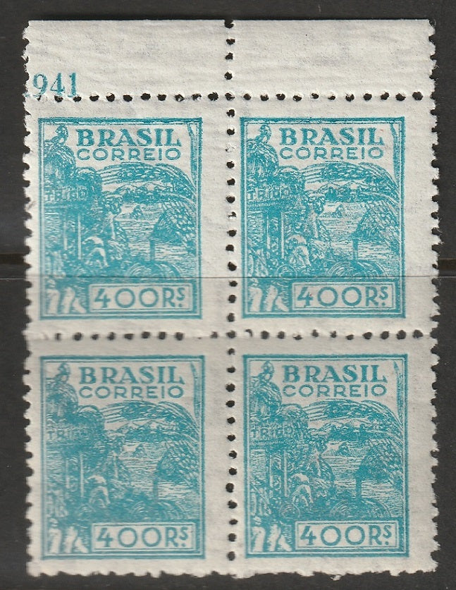 Brazil 1941 Sc 492 block MNH**