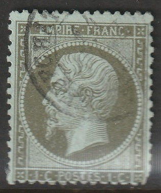 France 1862 Sc 22 used Neufchatel cancel