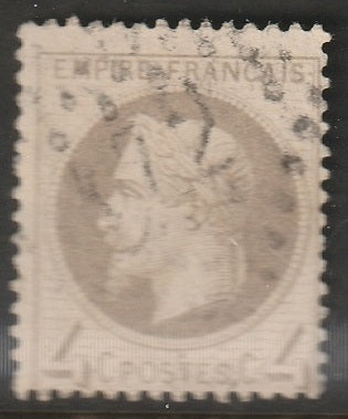 France 1863 Sc 31 used "172" (Arpagon) cancel