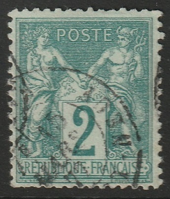 France 1876 Sc 77 used