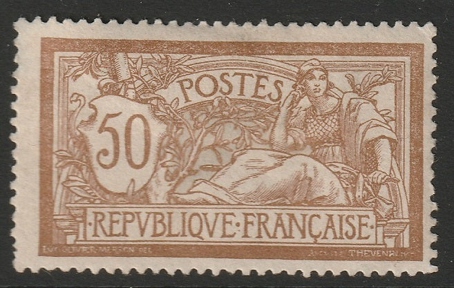 France 1900 Sc 123 MH* disturbed gum