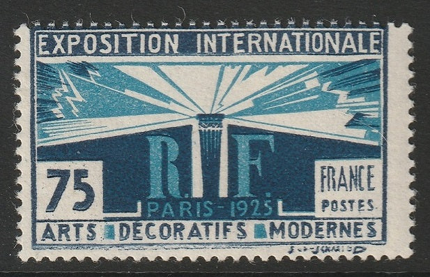 France 1925 Sc 225 MLH* thin