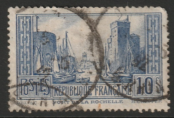 France 1930 Sc 251A used Die II paper adhesion