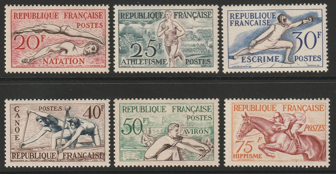 France 1953 Sc 700-5 set MLH*