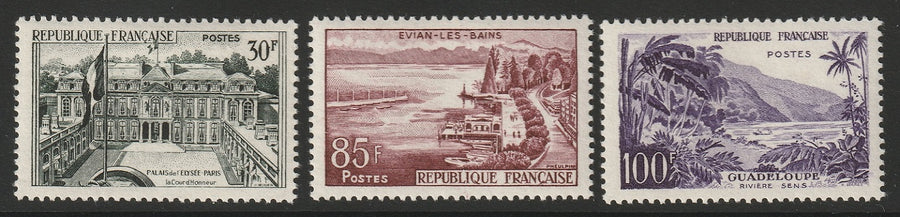 France 1959 Sc 907-9 set MLH*